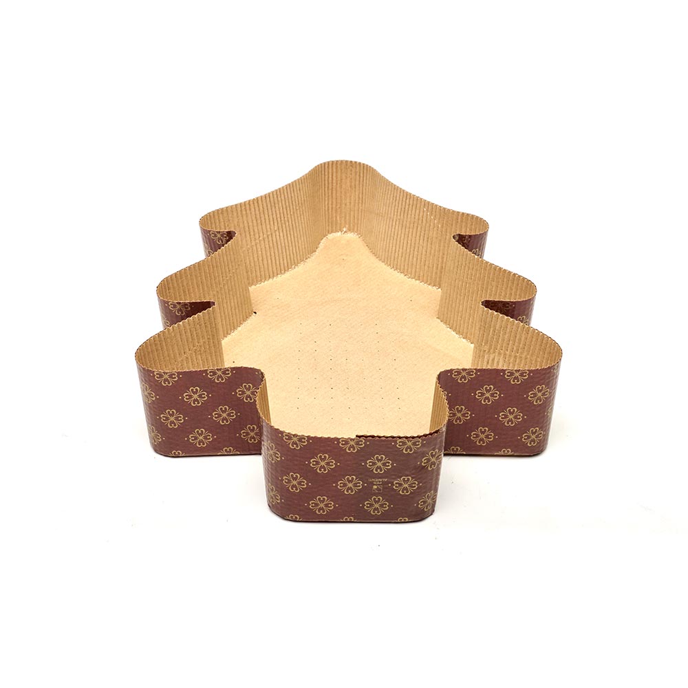 ALBERO AB1 Treeshaped baking mold in microwave paper Novacart Italia